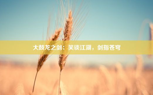 大鼓龙之剑：笑谈江湖，剑指苍穹