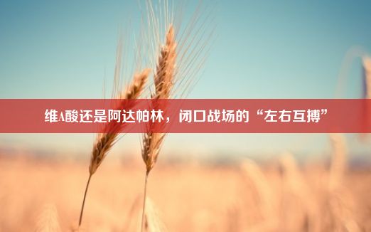 维A酸还是阿达帕林，闭口战场的“左右互搏”