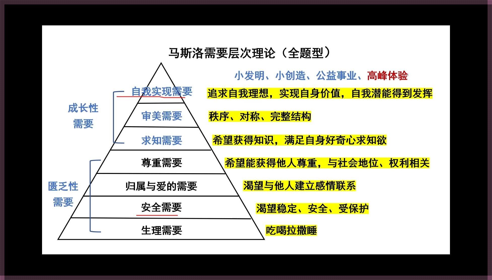 “马斯洛需求五层次：爬梯子的笑话”