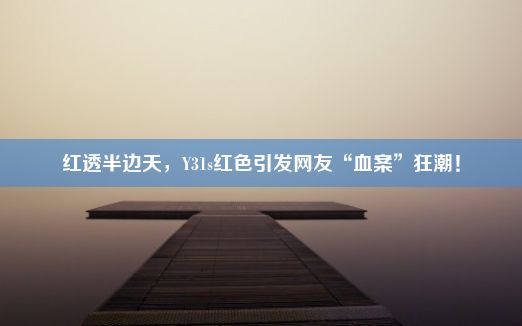 红透半边天，Y31s红色引发网友“血案”狂潮！