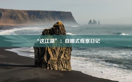 “这江湖”：自嘲式观察日记