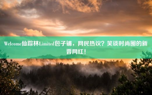 Welcome仙踪林Limited包子铺，网民热议？笑谈时尚圈的新晋网红！